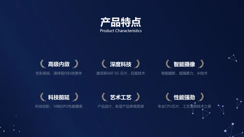 科技风蓝色数码产品介绍PPT