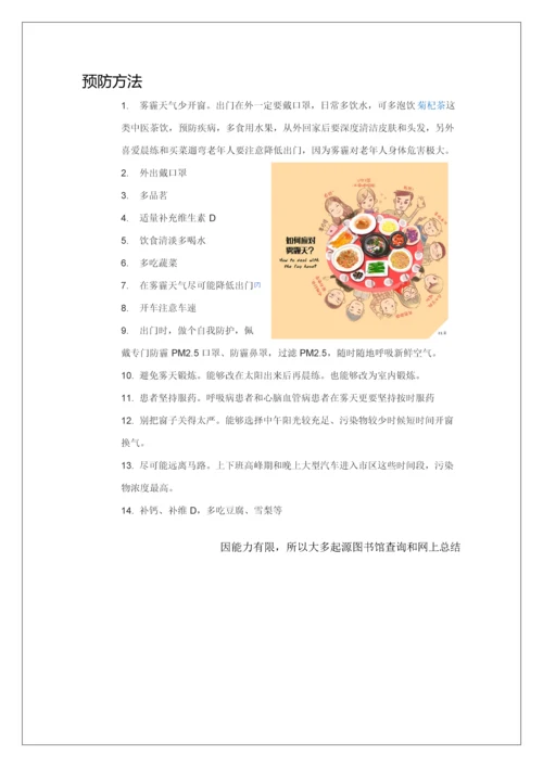 北京雾霾调查分析报告.docx