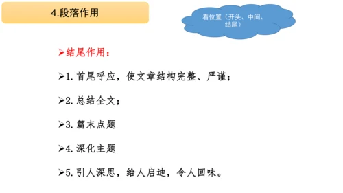 部编版语文五年级阅读理解期中重点知识复习讲解   课件
