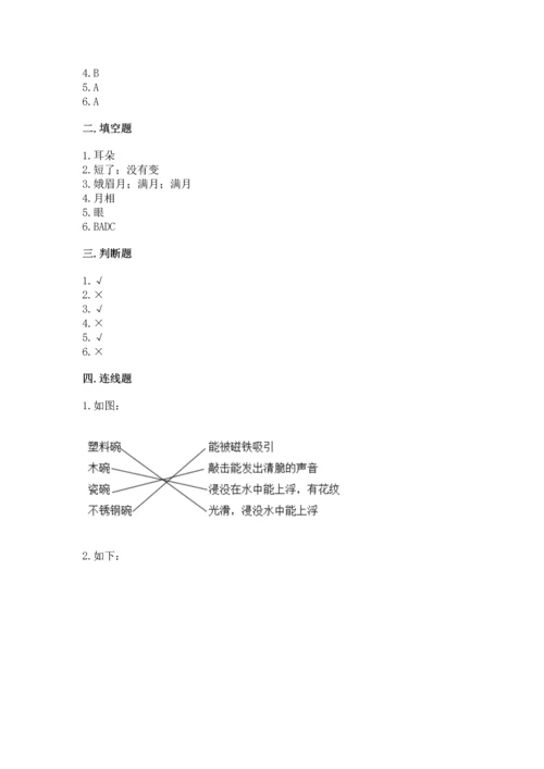 教科版科学二年级上册《期末测试卷》a4版.docx