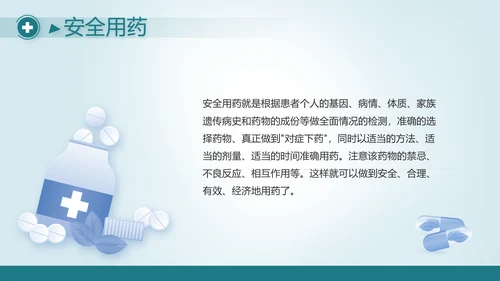 蓝色医疗医学工作报告动态PPT