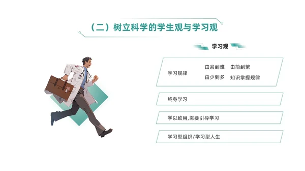 绿色简约风临床护理带教新思路培训ppt模板