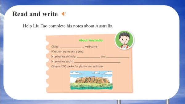 Unit 6 An interesting country Story time & Grammar