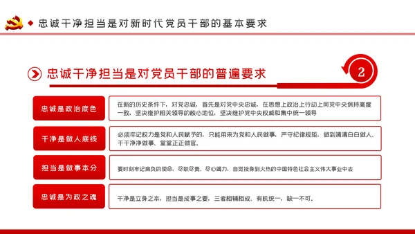 加强干部队伍建设做忠诚干净担当的干部队伍ppt党课
