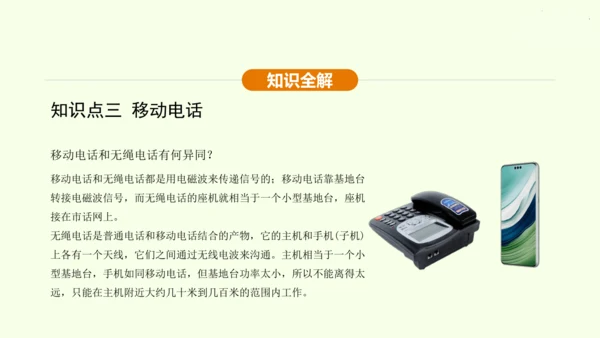 人教版 初中物理 九年级全册 第二十一章 信息的传递 21.3 广播、电视和移动通信课件（28页pp