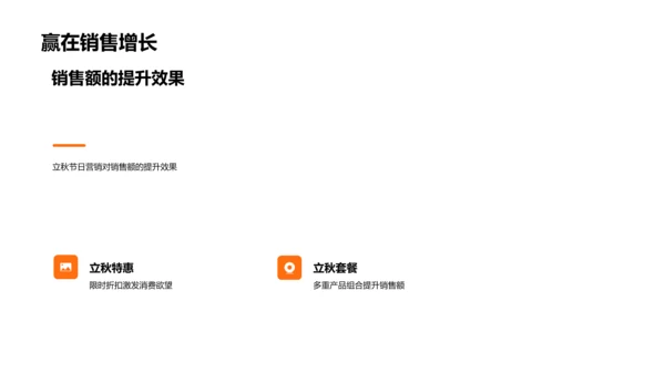 立秋营销策略PPT模板