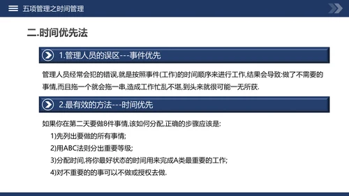 高绩效管理五项管理PPT模板