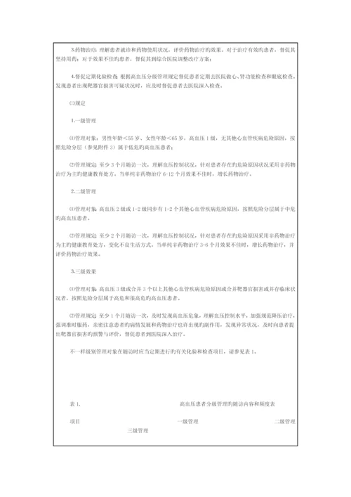 慢病社区综合防治示范点高血压防治方案.docx