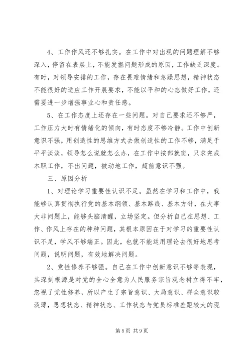 学党章领导干部党性分析报告.docx