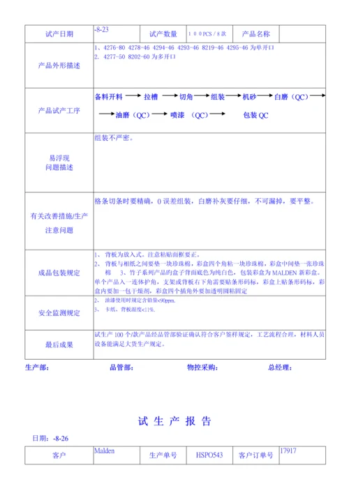 木业标准工艺公司试生产报告.docx