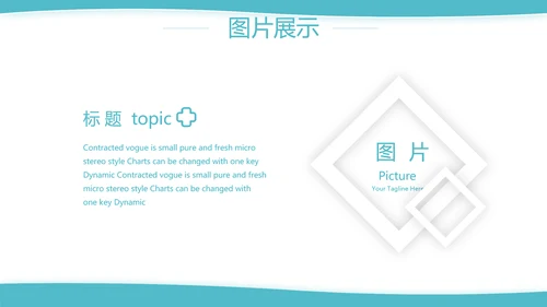 蓝色简约大方医疗行业工作汇报动态PPT模板