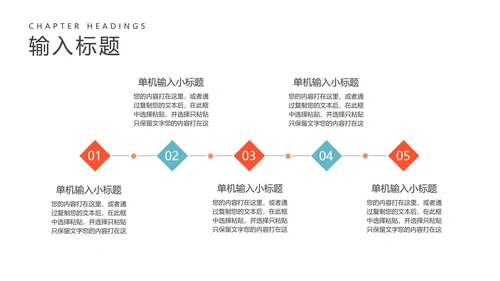 红色渐变风工作汇报PPT模板