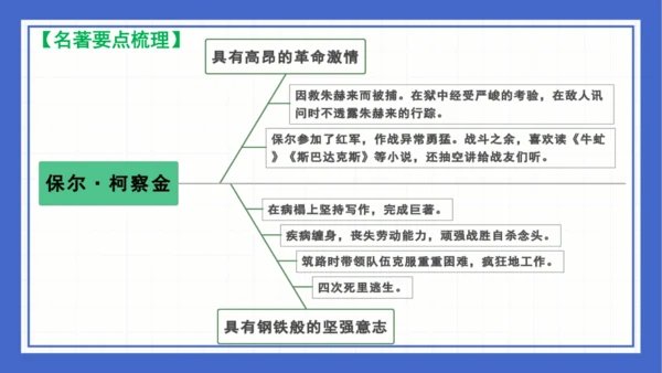 名著导读《钢铁是怎样炼成的》复习课件-2023-2024学年统编版语文八年级下册(共63张PPT)