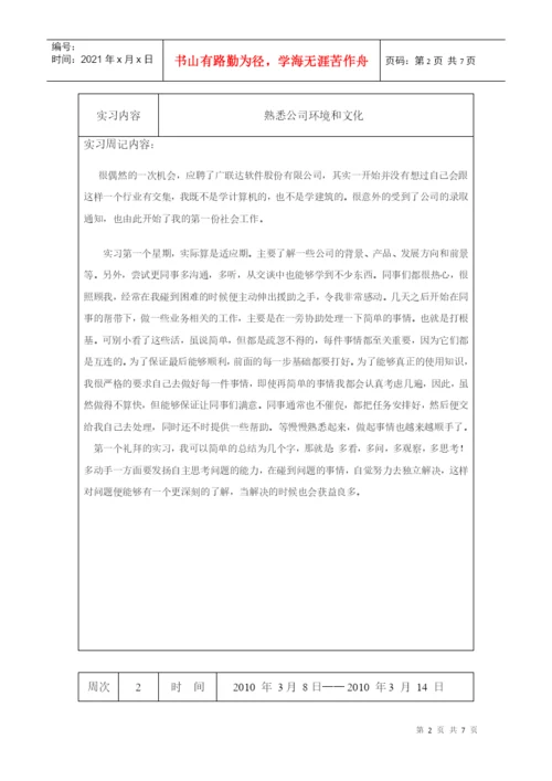经济管理类毕业论文实习周记.docx