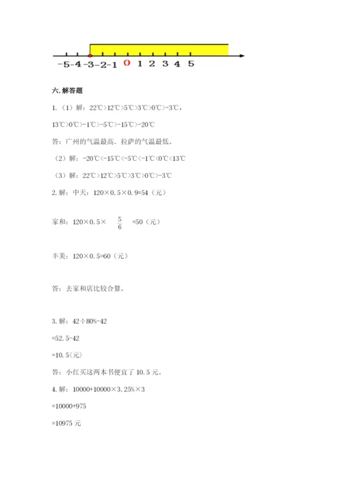 海城市六年级下册数学期末测试卷必考题.docx