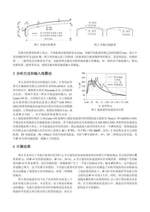 行波效应下大跨度门式桁架结构的抗震分析.docx