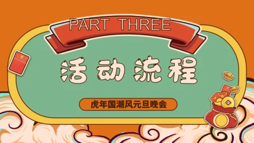 国潮风新年虎年活动策划通用PPT模板