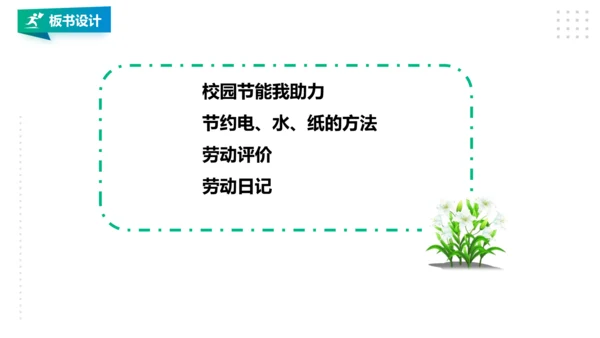 【北师大版】三年级《劳动实践指导手册》第9课《校园节能我助力》 课件
