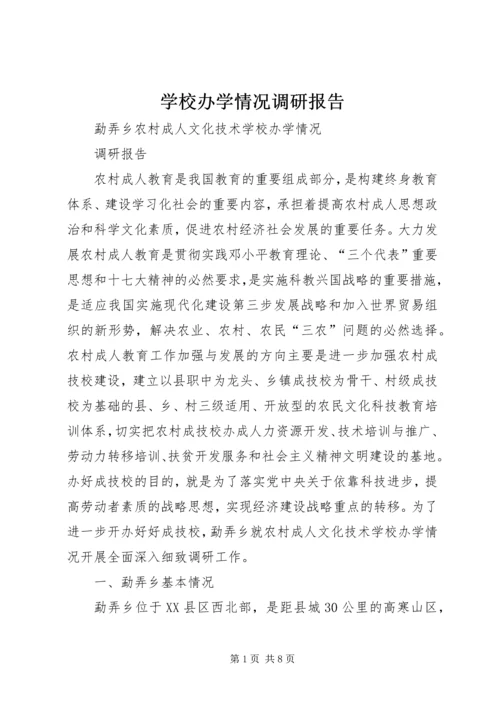 学校办学情况调研报告.docx