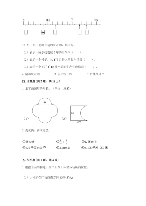 2022人教版六年级上册数学期末测试卷含完整答案【各地真题】.docx