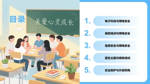 用电安全主题班会PPT模板
