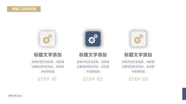 蓝金大气商务简洁工作总结汇报PPT模板