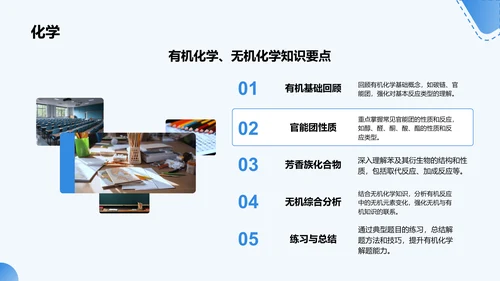 蓝色商务风高考冲刺阶段复习策略PPT模板