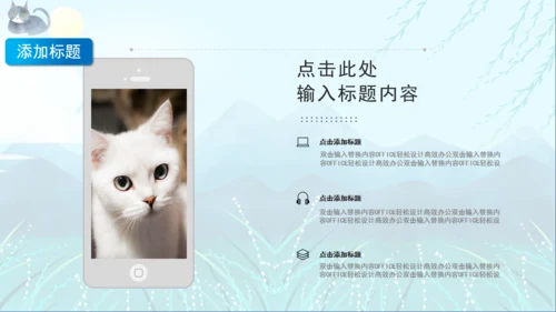 宠物猫咪喵喵成长通用PPT画册