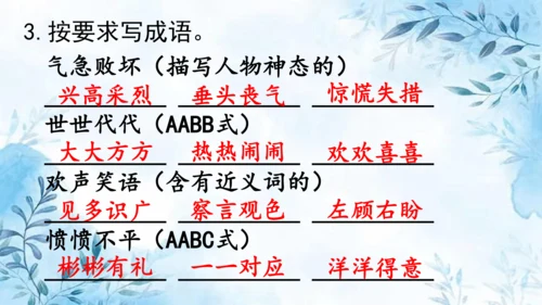 部编版语文四年级上册第四单元复习课件