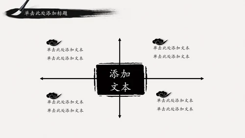 古典中国风水墨武侠笑傲江湖动态PPT模板