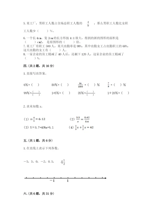 小升初数学综合模拟试卷带答案（夺分金卷）.docx