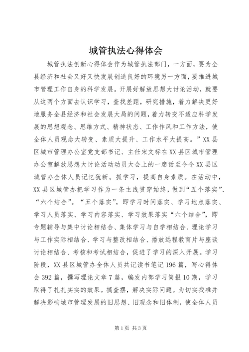 城管执法心得体会 (3).docx