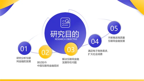 紫黄简约风毕业答辩学术风PPT模板