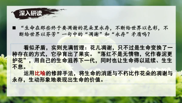 第16课 散文二篇 《永久的生命》课件
