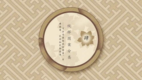 中国传统纹样宣传介绍通用PPT模板