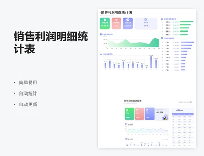 销售利润明细统计表