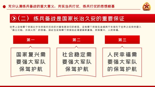 强军兴军传承红色基因担当强军重任部队党课PPT模板