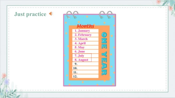 Unit 5 July is the seventh month Lesson 25 - Lesso