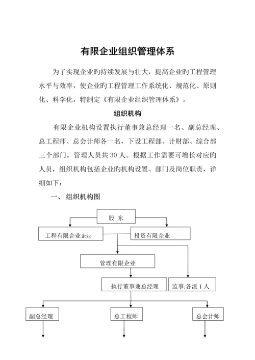 有限公司组织机构及岗位职责.docx