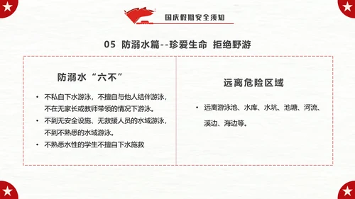 我爱北京天安门_国庆假期安全教育班会PPT模板