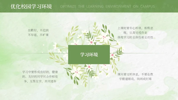 绿色水彩文明礼仪主题班会PPT模板