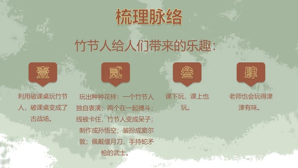 部编版六年级上册竹节人课件PPT模板