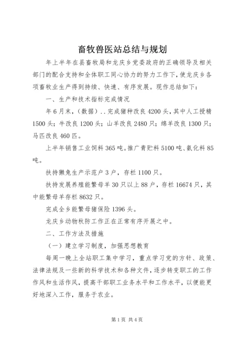 畜牧兽医站总结与规划.docx