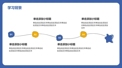 蓝色插画风中小学生班委竞选——自我介绍PPT模板