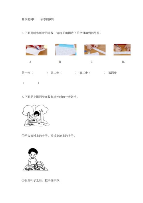 教科版一年级上册科学期末测试卷附参考答案（综合卷）.docx