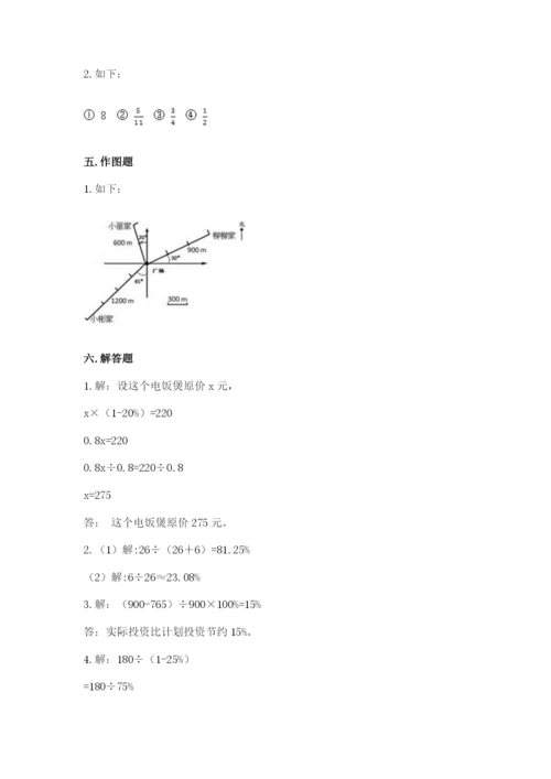 人教版六年级上册数学期末测试卷（含答案）word版.docx