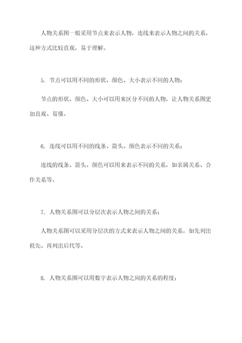 人物关系图基础知识
