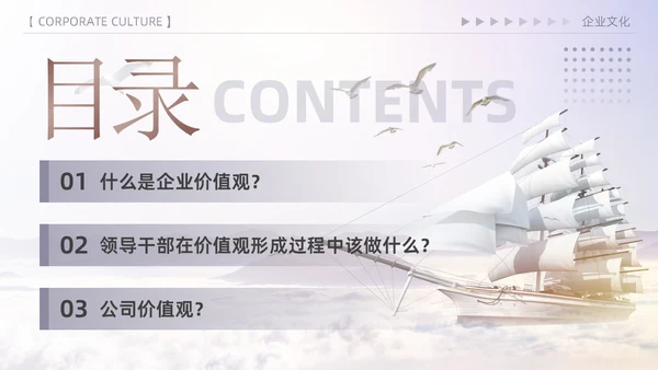 紫色简约高端商务风企业文化核心价值观宣传员工培训PPT模板