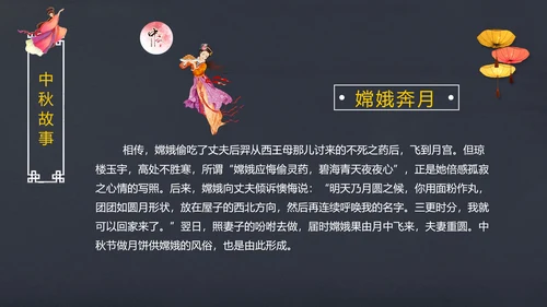 完整内容传统节日中秋节班会主题PPT模板