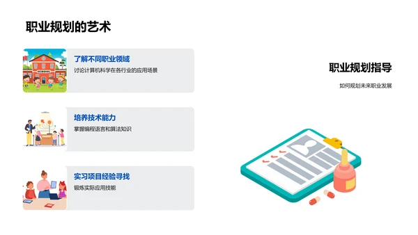 高中计算机科学概览PPT模板